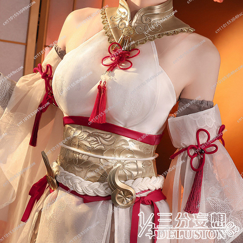 Anime Cosplay Of - ชุดคอสเพลย์ Naraka: Bladepoint สีขาวลายวอลนัท โอตาคุ หลัวเมิ่ง