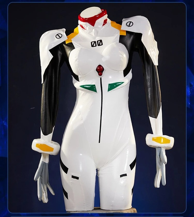 Anime Cosplay High Quality - เร ไอยานามิ ปลั๊กสูทคอสเพลย์เครื่องแต่งกายสีขาว PU หนังบอดี้สูทคุณภาพสูงชุดฮาโลวีนคาร์นิวัลคอมมิคคอน อะนิเมะ