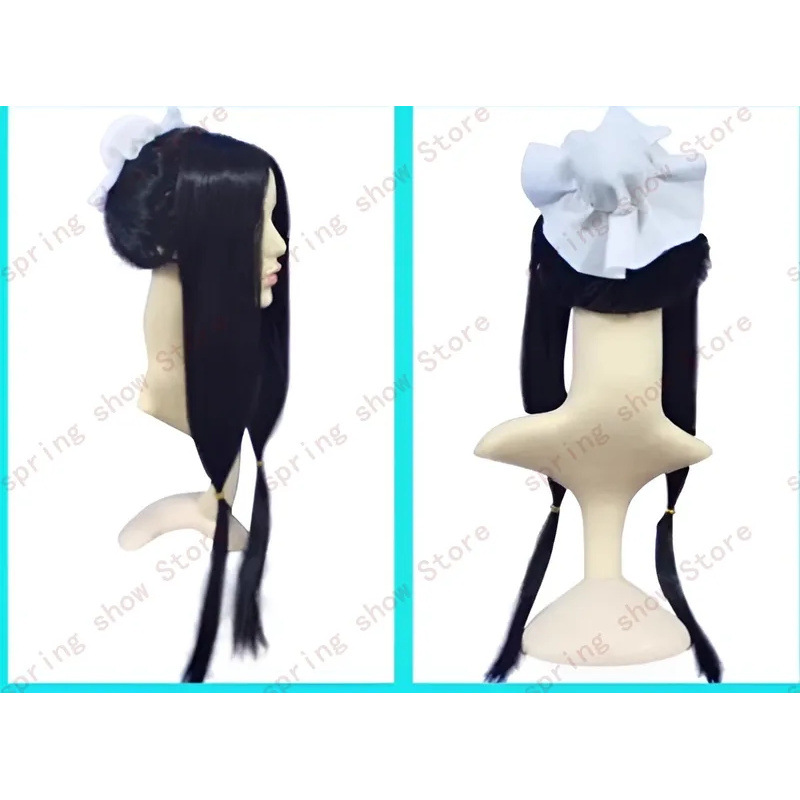 Anime Cosplay Long Black Hair - DY20JP อะนิเมะแลนด์ออฟวอเตอร์ ยูกิ คลัน ฮาคุคอสเพลย์เครื่องแต่งกายผมสีดำยาวสองหางม้าการ์ตูนวิกผม 25