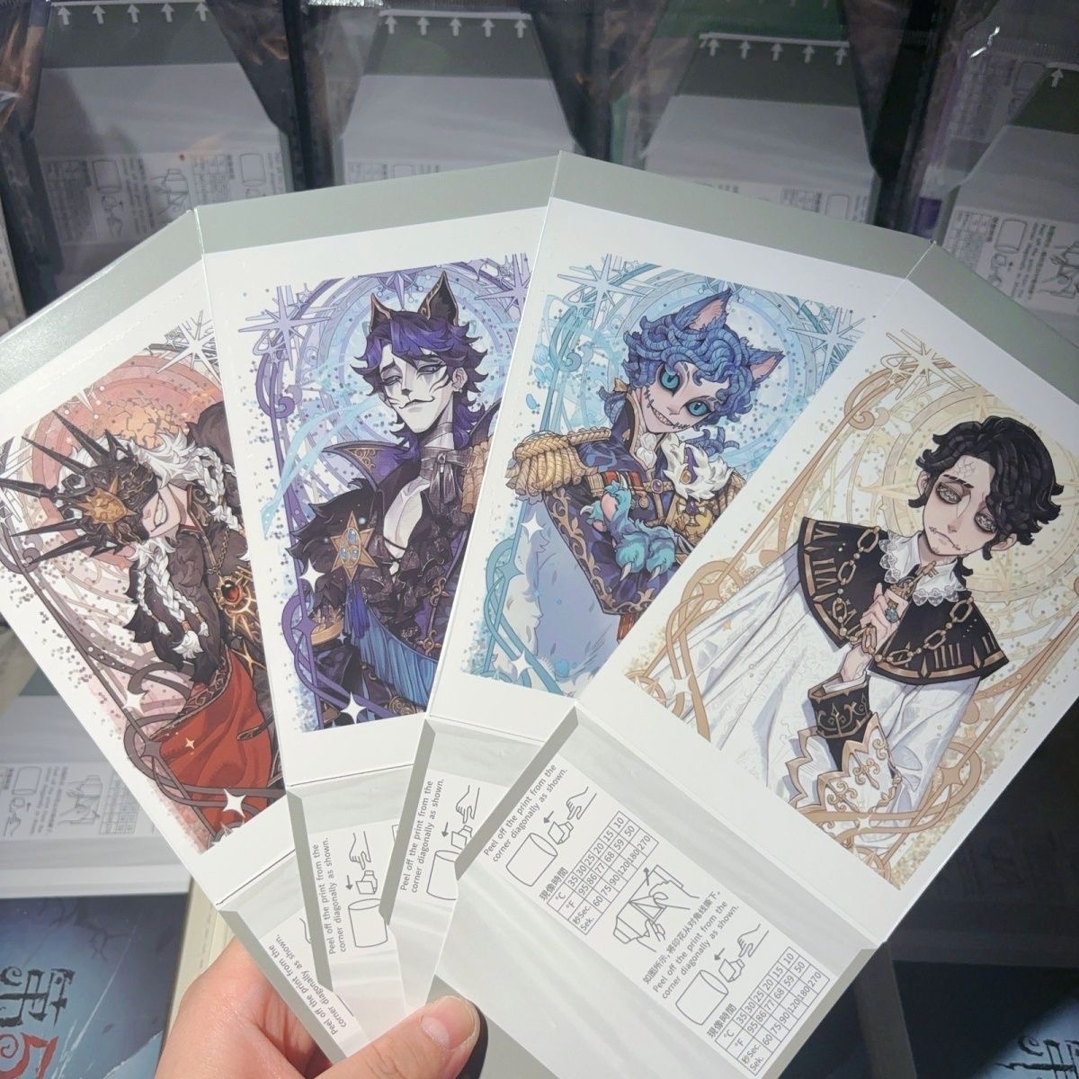Anime Cosplay Drawing - บัตรภาพขนาดเล็กแบบฉีกได้ ลายคนตัวเลข 5: ช่างทำสวน ช่างทาสี คอสเพลย์