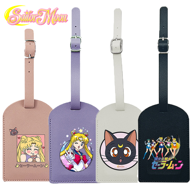 Anime Cosplay Girl Name - ป้ายติดกระเป๋าเดินทางลายเซเลอร์มูนสำหรับผู้หญิง ลายการ์ตูนอนิเมะ ป้ายระบุกระเป๋าเดินทาง ป้ายติดกระเป๋าเดินทางสำหรับเดินทาง ป้ายชื่อ ป้ายที่อยู่