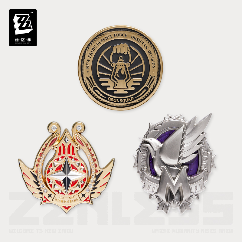 Anime Cosplay Zzz - ตราสัญลักษณ์โลหะ ZZZ Zenless Zone Zero ของแท้จาก