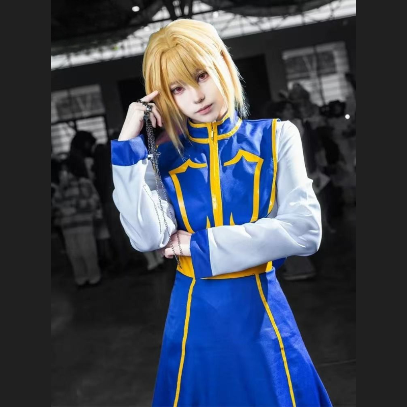 Anime Cosplay Youtube Shorts - อะนิเมะ HUNTER X HUNTER คุราปิก้าคอสเพลย์เครื่องแต่งกายคุราปิก้าสีฟ้าชุดฮาโลวีนปาร์ตี้คาร์นิวัลแต่งตัวผู้ชายผู้หญิงชุดกิโมโน