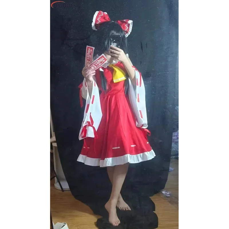 Anime Cosplay Youtube Shorts - ชุดคอสเพลย์ฮาโลวีน ★ อะนิเมะโทโฮโปรเจ็กต์ ฮาคุเร รีมุวิกผมมิโคฟุกุชุดเครื่องแบบผู้หญิงชุดเต็มชุด ☆