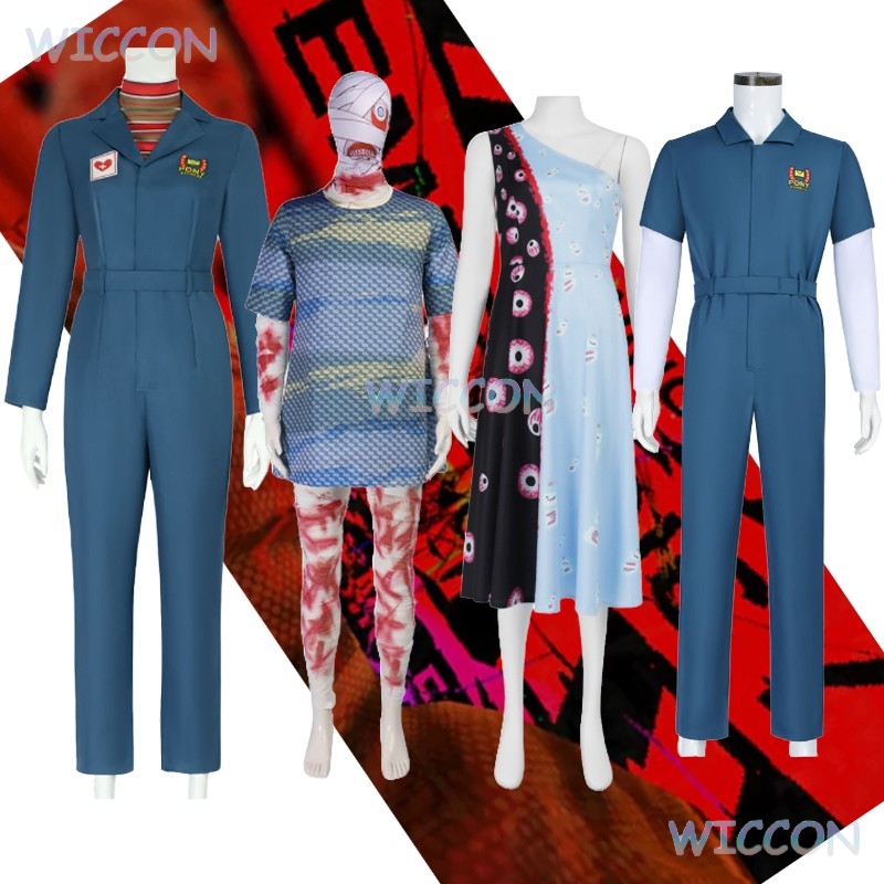 Anime Zombie Cosplay - [ร้าน YiNuo]อันยาคอสเพลย์เครื่องแต่งกายกัปตันจิมมี่คอสเพลย์พยาบาลซอมบี้หยิกคอสเกมล้างปากผู้หญิงผู้ชายฮาโลวีนชุดคอส