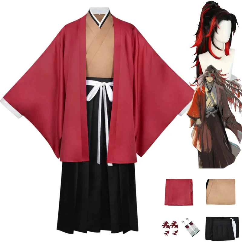 Anime Cosplay Mask - 2026 อะนิเมะ ซูกิกุนิ โยริอิจิคอสเพลย์เครื่องแต่งกายญี่ปุ่นชุดกิโมโนเสื้อคลุมฮาโอริเสื้อคลุมวิกผมชายคริสต์มาสชุดบอลมาส์ก 0XIUUL
