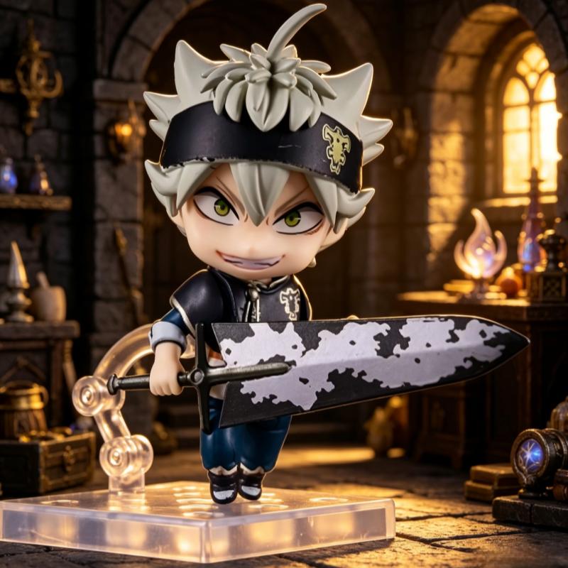 Black Clover Grimoire - 【มีสินค้าในสต็อก】ขายดี แบล็คโคลเวอร์ แอสต้า รุ่น Q ฟิกเกอร์ขยับได้