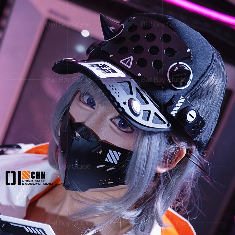 Anime Cosplay Mask - 2025 เกมCyberpunkคอสเพลย์หน้ากากอุปกรณ์เสริมผู้หญิงSci-Fi Mechanical Mechsหน้ากากเกราะคอสเพลย์Propsฮาโลวีน