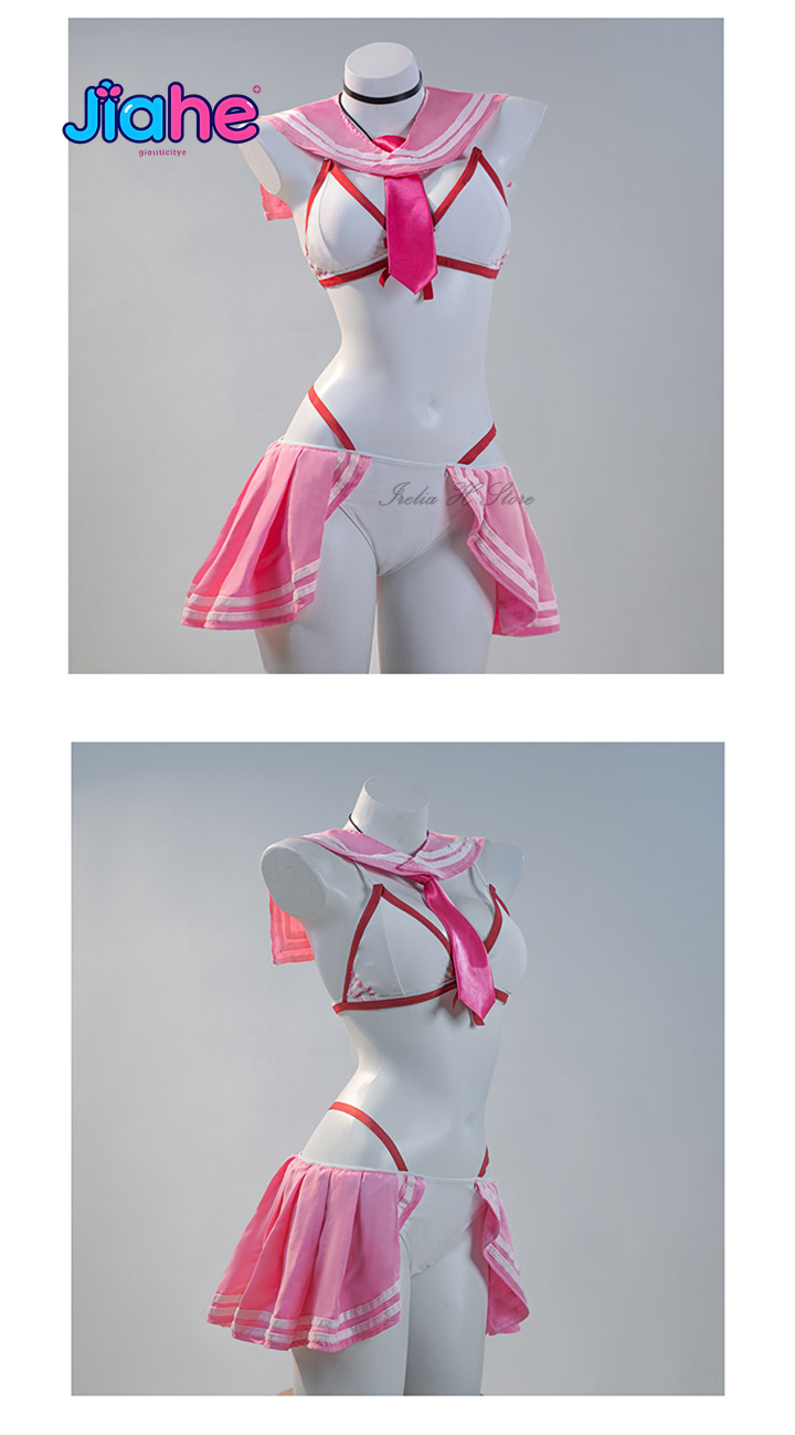 Cosplay Anime N - ชุดคอสเพลย์นีออน สไตล์อนิเมะ เกม นิคเค ชุดว่ายน้ำสีน้ำเงิน สำหรับผู้หญิง