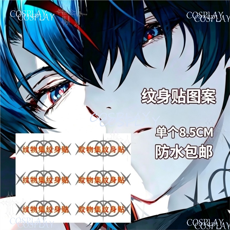 สติ๊กเกอร์แทททูคอชั่วคราวลายคา - Anime Cosplay Photoshoot บทวิจารณ์และราคา
