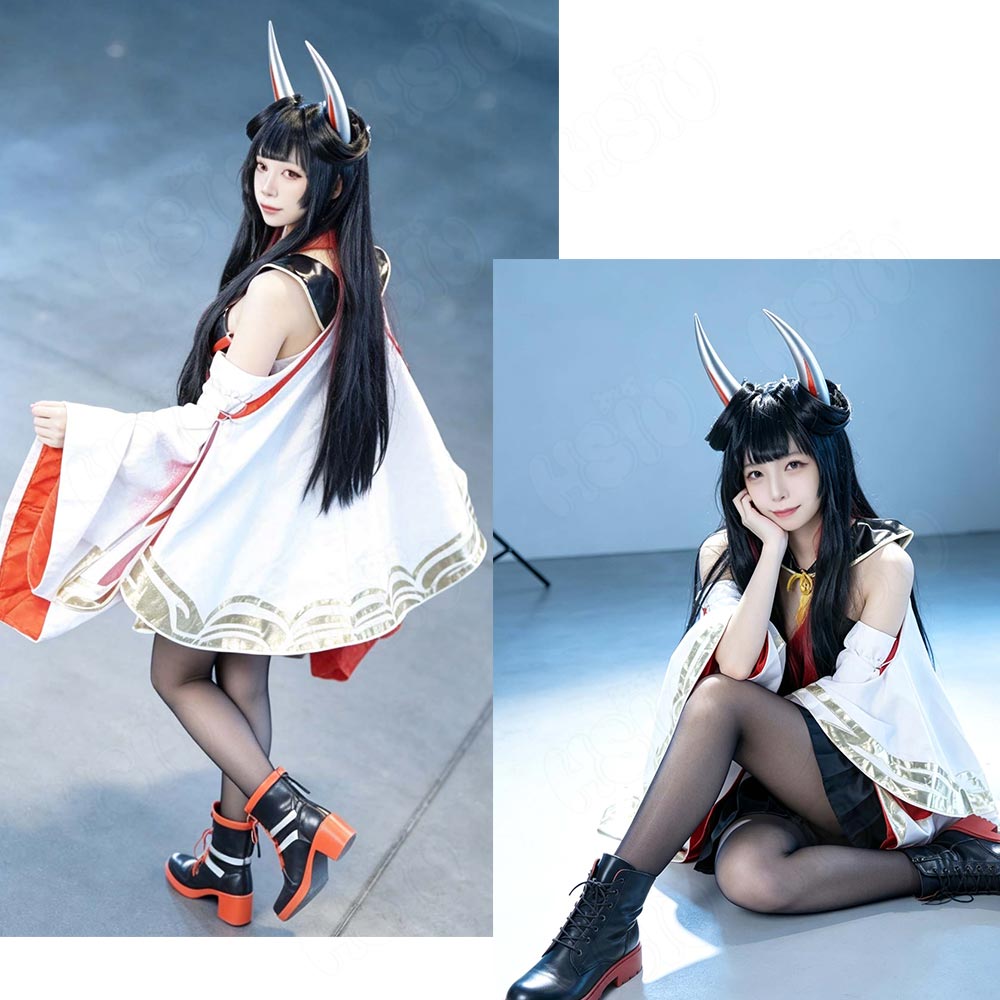 HSIU เกมอาซูร์ เลน ฮัตสึซึกิคอ - Anime Cosplay Long Black Hair บทวิจารณ์และราคา