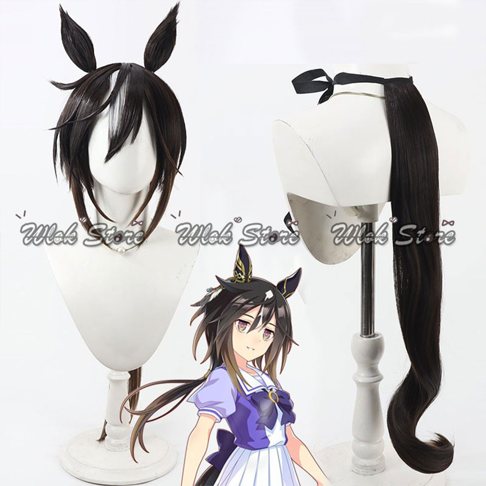 วิกผมคอสเพลย์ Umamusume Pretty - Anime Cosplay Long Black Hair บทวิจารณ์และราคา