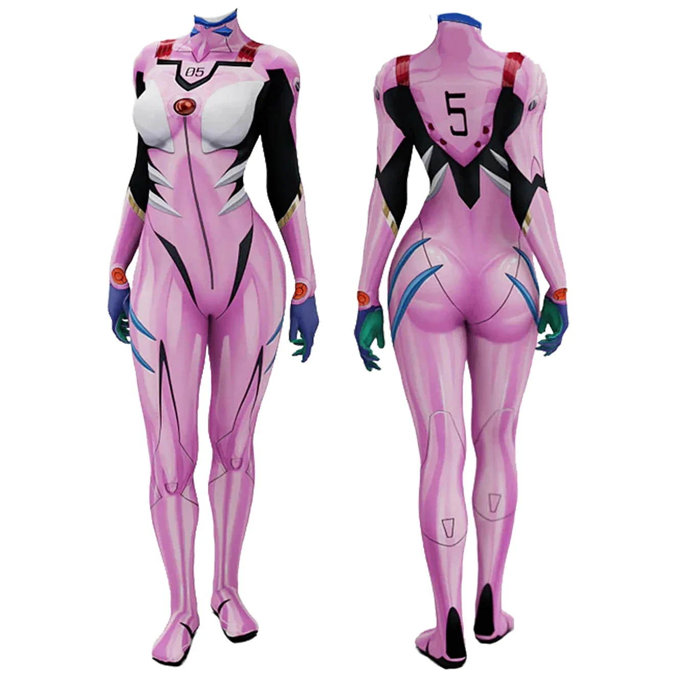 อะนิเมะEVA 05 Makinamiคอสเพลย์ - Anime Cosplay Jumpsuit บทวิจารณ์และราคา