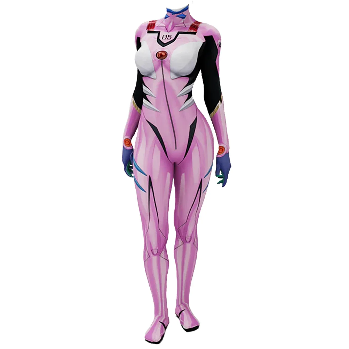 อะนิเมะEVA 05 Makinamiคอสเพลย์ - Anime Cosplay Jumpsuit บทวิจารณ์และราคา