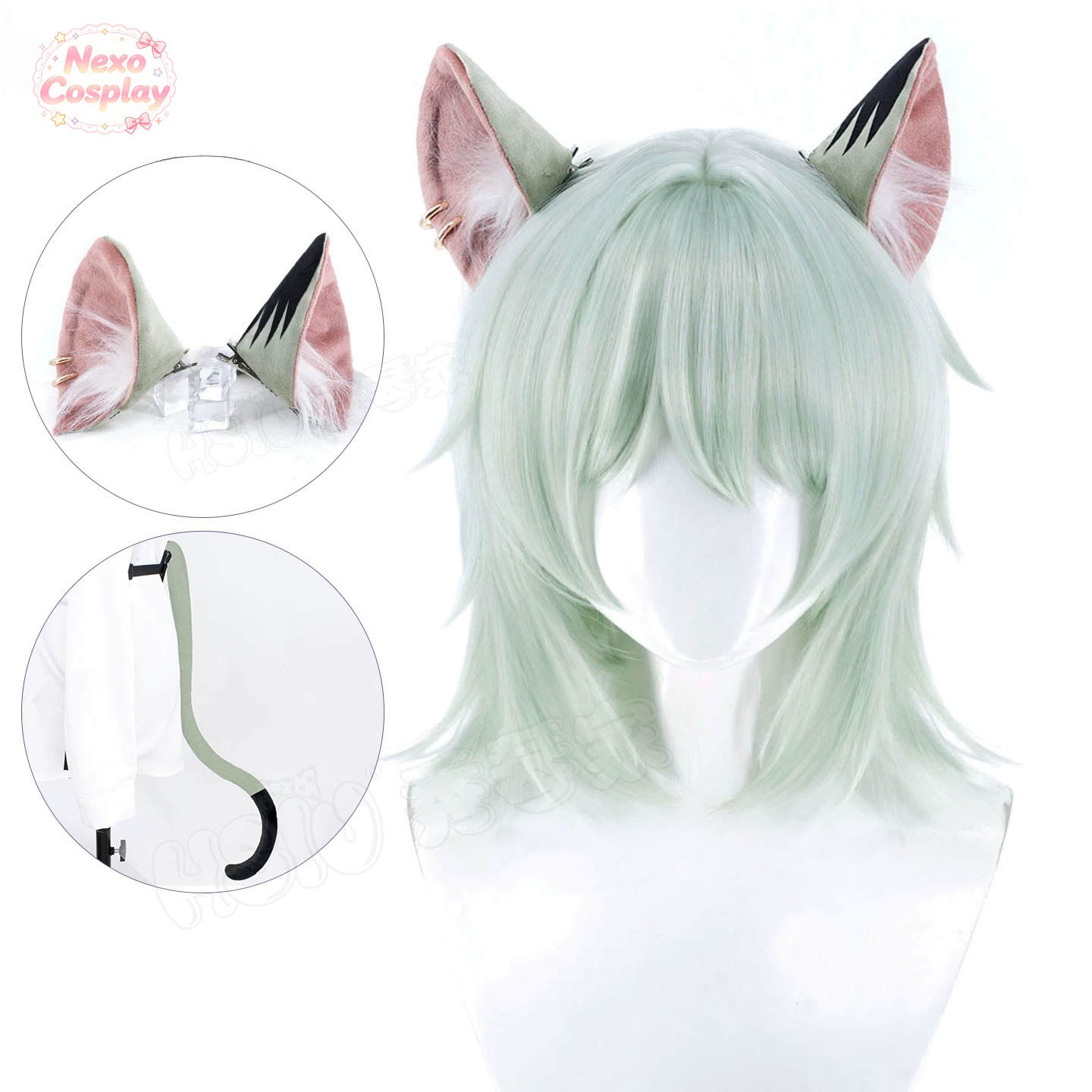วิกผมคอสเพลย์รูปหูแมวฟูฟ่องแบบ - Anime Cosplay Cat บทวิจารณ์และราคา