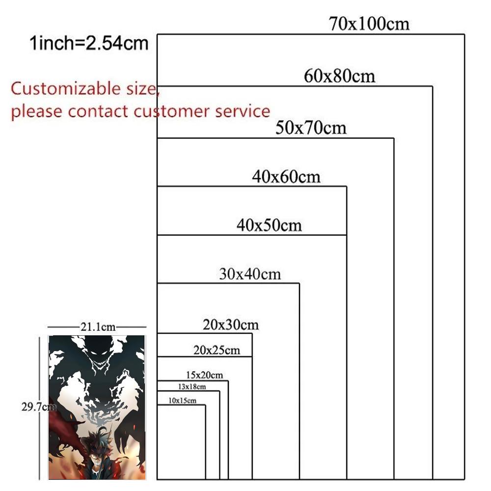 โปสเตอร์ HD อนิเมะธีมสุดฮิต นั - Black Clover Grimoire บทวิจารณ์และราคา