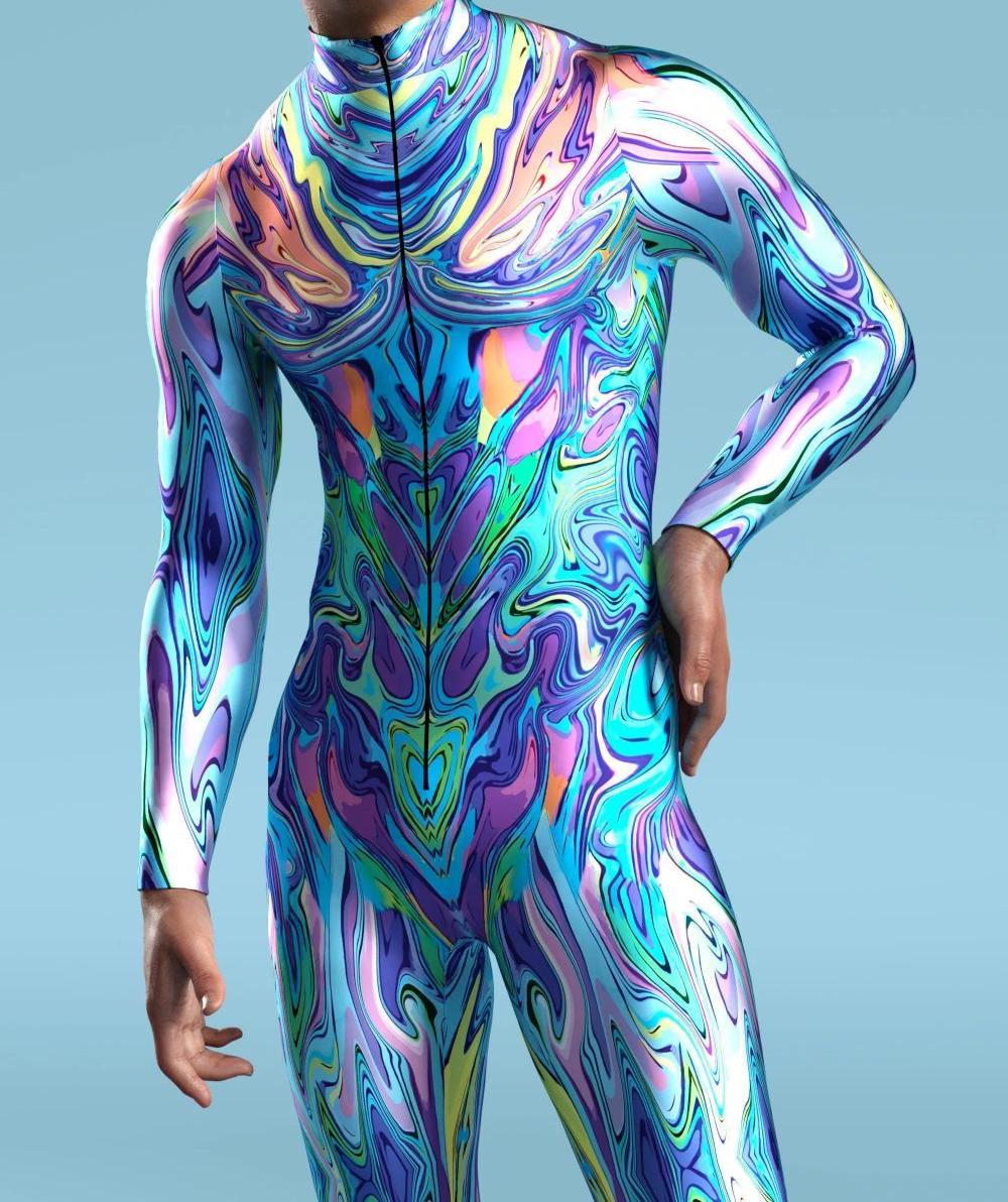 CyberPunk Jumpsuit Cool สีคอสเ - Anime Cosplay Drawing บทวิจารณ์และราคา