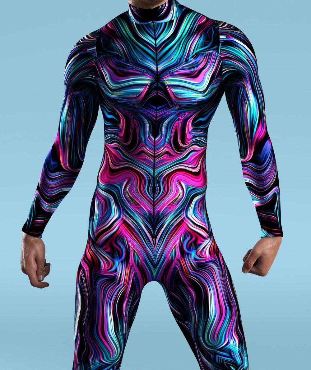 CyberPunk Jumpsuit Cool สีคอสเ - Anime Cosplay Drawing บทวิจารณ์และราคา