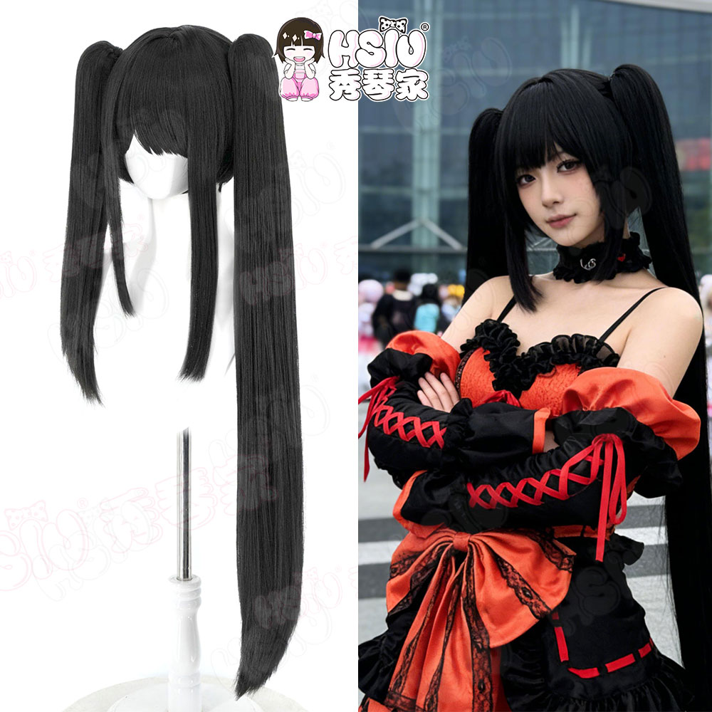 วิกผมคอสเพลย์ Date A Live โทคิ - Anime Cosplay Long Black Hair บทวิจารณ์และราคา