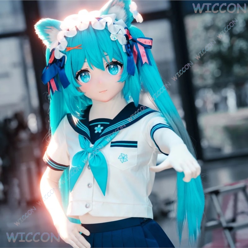 Kigurumi หน้ากากใบหน้าหญิงอะนิ - Anime Cosplay Face บทวิจารณ์และราคา