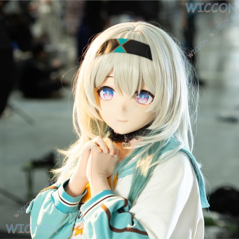 Kigurumi หน้ากากใบหน้าหญิงอะนิ - Anime Cosplay Face บทวิจารณ์และราคา