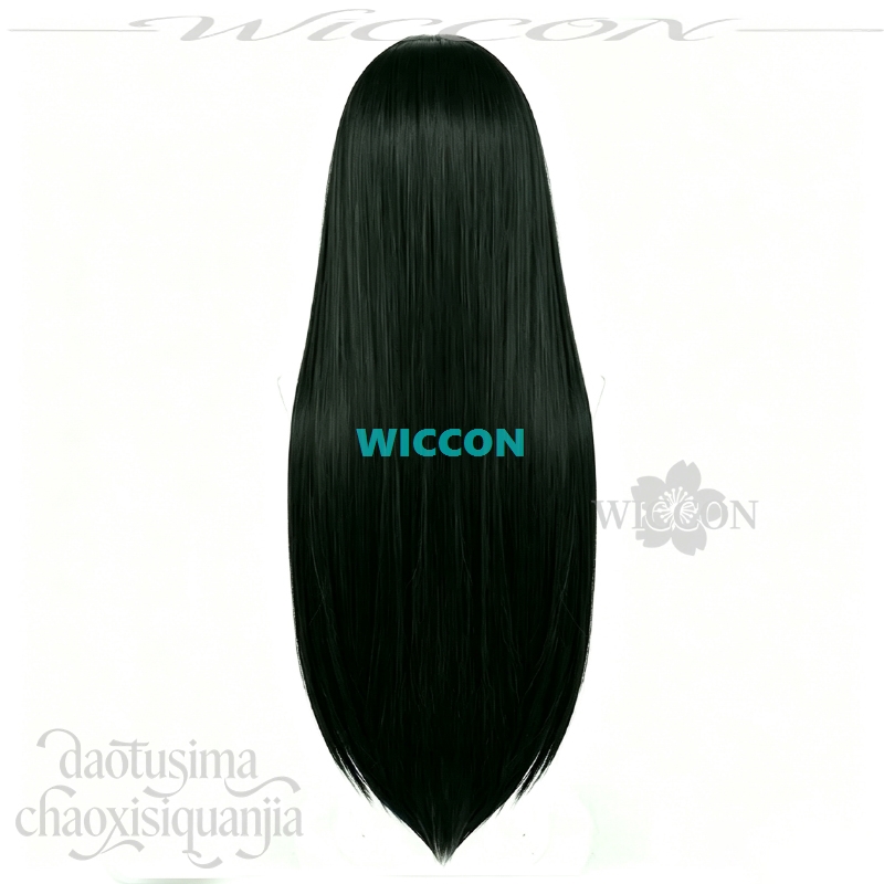 วิกผมทรงหางม้าคู่สีชมพูสไตล์อน - Anime Cosplay Long Black Hair บทวิจารณ์และราคา