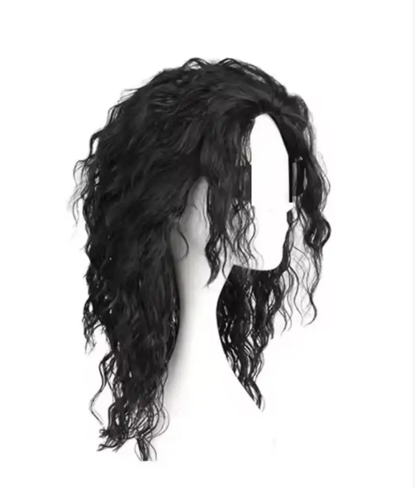วิกผมคอสเพลย์ไมเคิล แจ็คสัน สี - Anime Cosplay Long Black Hair บทวิจารณ์และราคา